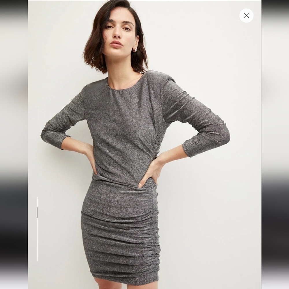 NWT Veronica Beard Cyrus Metallic Dress Size Small